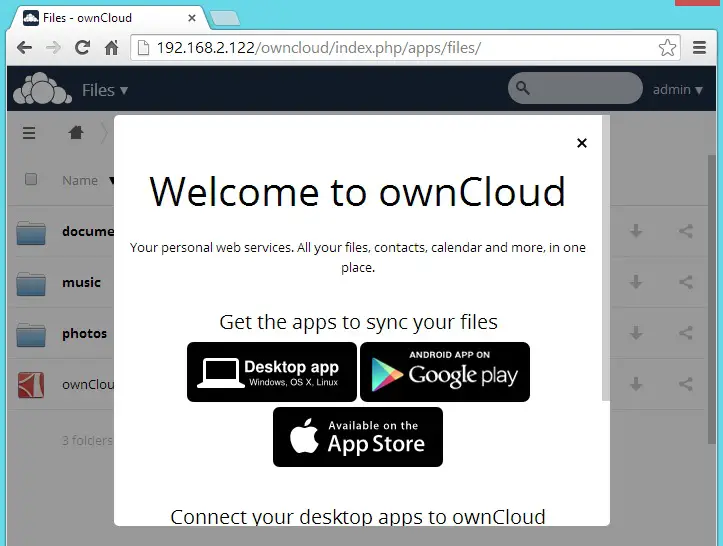 CentOS 7 - OwnCloud 7 Sync Options