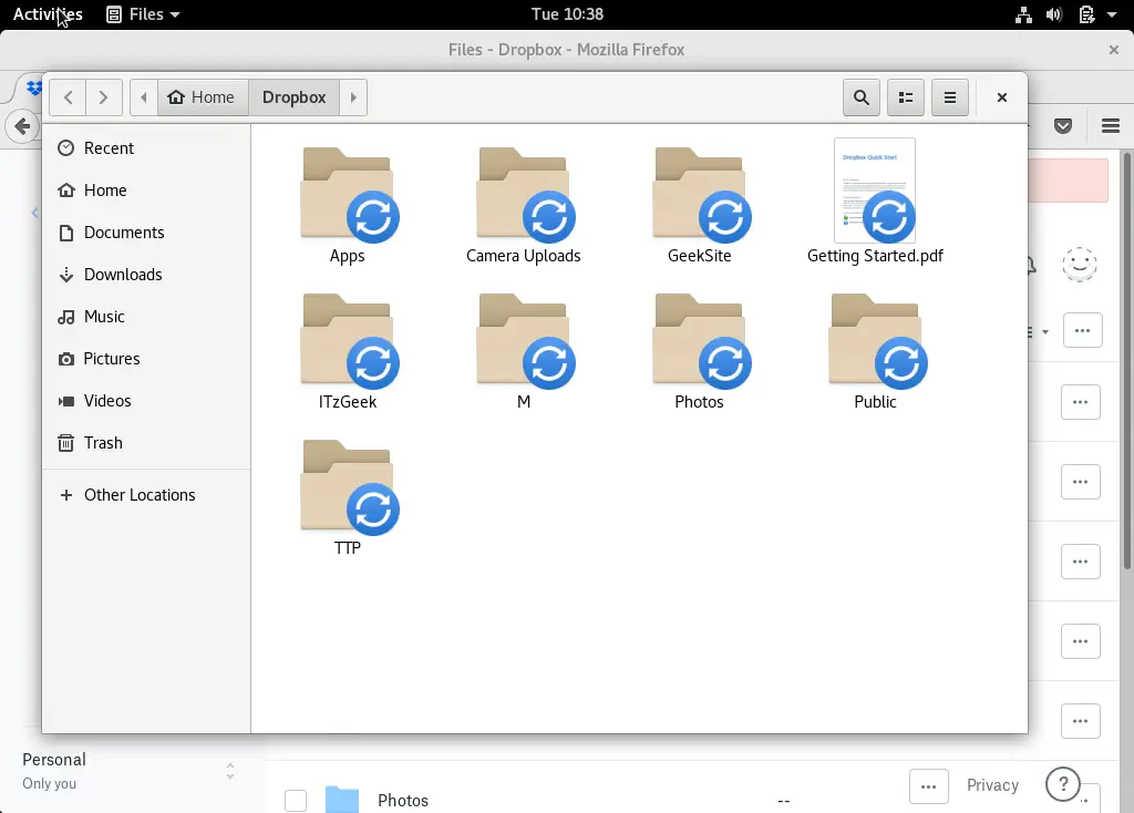 Dropbox on Fedora