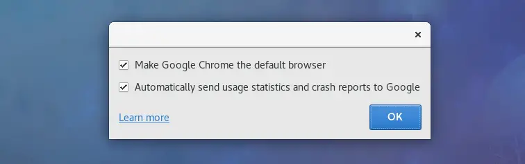 Install Google Chrome on Fedora 27 - Default Browser