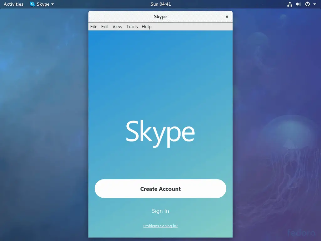 Install Skype 8.11 on Fedora 27 - Skype Home Sign-in Page