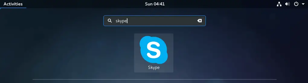Install Skype 8.11 on Fedora 27 - Start Skype