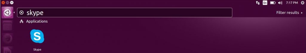 Install Skype on Ubuntu 16.04 - Start Skype