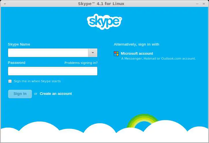 LinuxMint 14 Skype Home