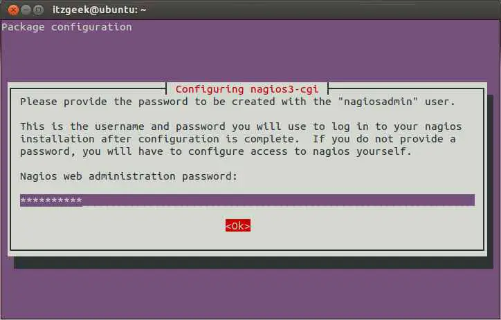 Ubuntu Nagios AdminPass