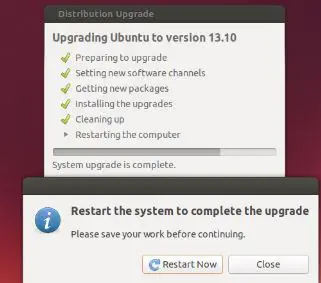Ubuntu 13.10 Upgrade - Reboot