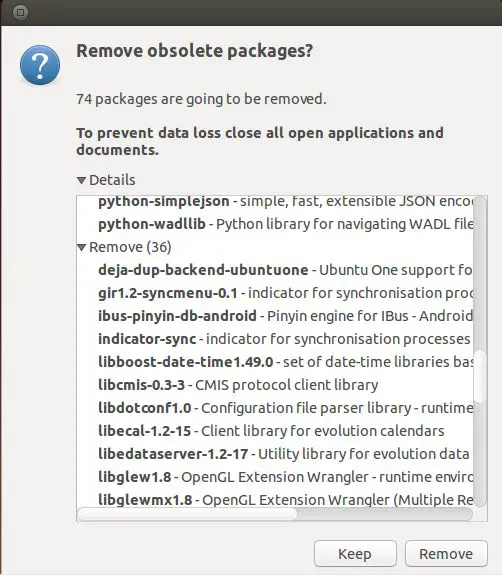 Ubuntu 14.04 - Package Remove