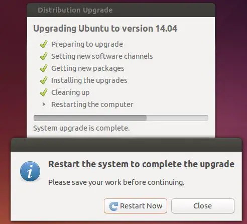 Ubuntu 14.04 - Reboot