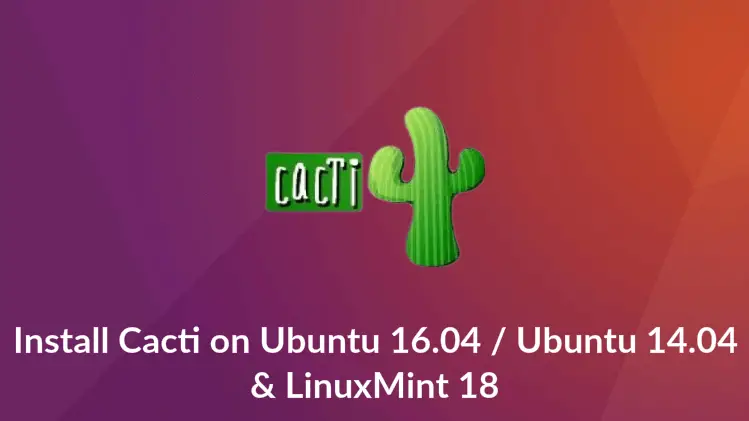 Install Cacti on Ubuntu 16.04