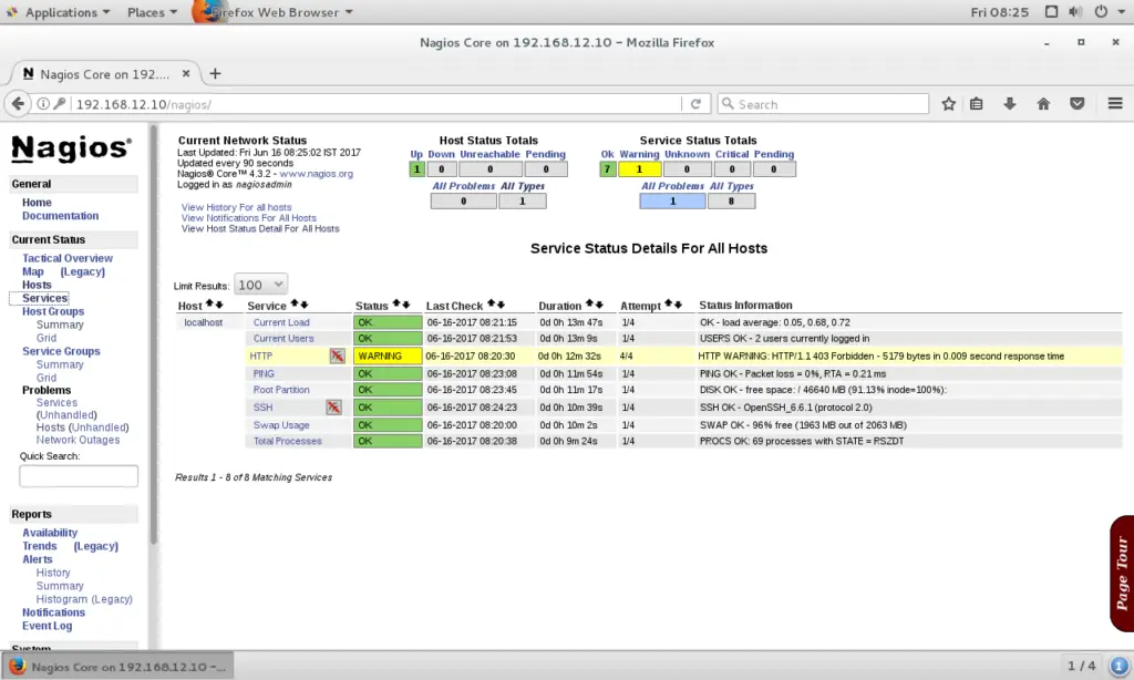 Install Nagios 4.3.4 on CentOS 7 - Monitoring Services with Nagios