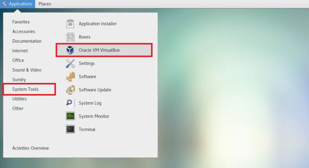 Install VirtualBox 6.0 on CentOS 7 - Start VirtualBox