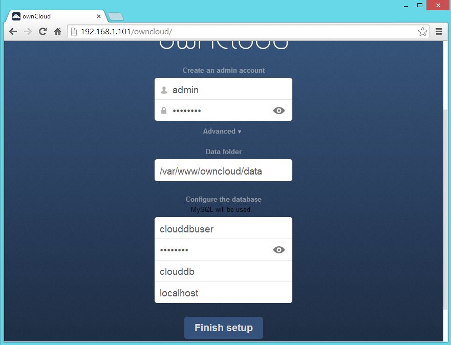OwnCloud Configuration