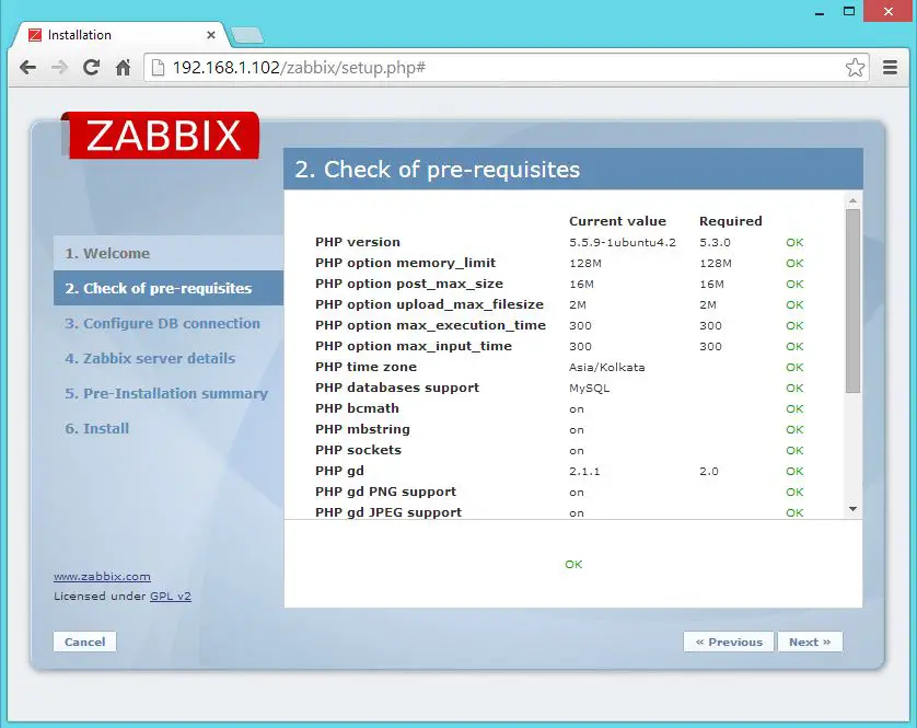 Install Zabbix 2.2 on Ubuntu 14.04 - Pre-req