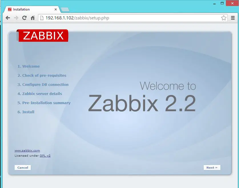 Install Zabbix 2.2 on Ubuntu 14.04 - Welcome