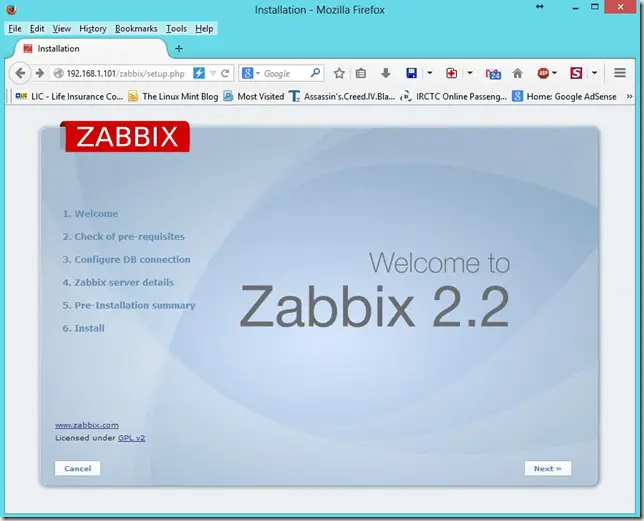 Zabbix - Welcome Page Install Zabbix Server 2.2 on CentOS 6 - Welcome Page