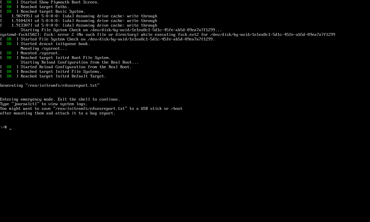 Single User Mode in CentOS 7 - Single user mode