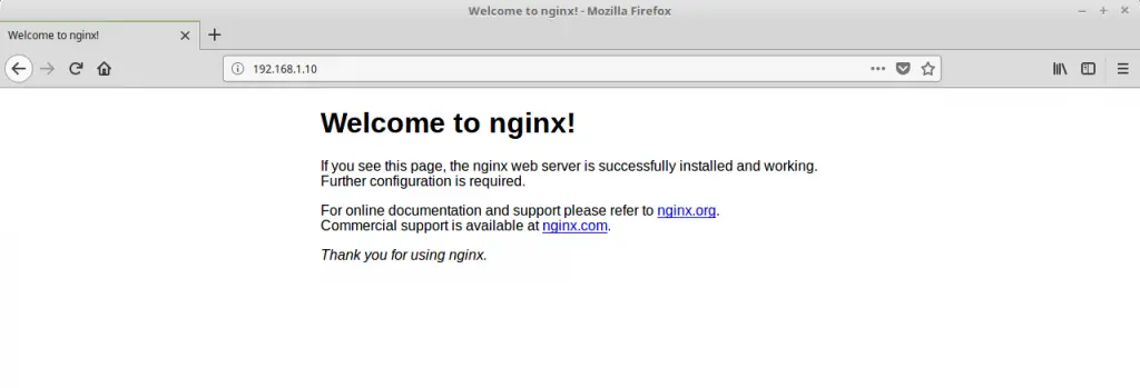 Install Linux, Nginx, MariaDB, PHP (LEMP Stack) in CentOS 7 - Nginx Default Page