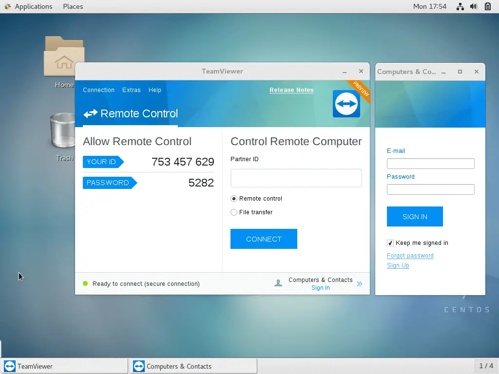 Install TeamViewer on CentOS 7 – TeamViewer Running on CentOS 7