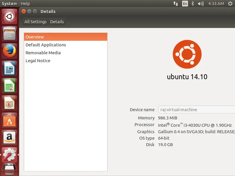 Ubntu 14.10 - Desktop