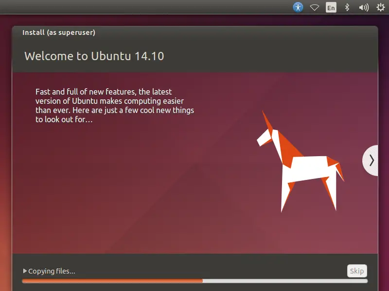 Ubntu 14.10 - Installing