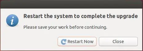 Ubuntu 14.10 Upgrade - Restart