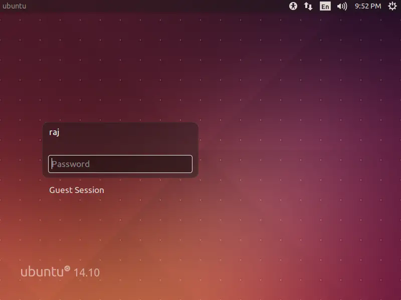 Ubuntu 14.10 Upgrade - Ubuntu 14.10 Loin Screen