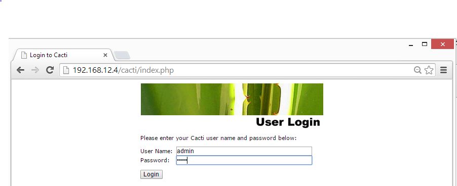 CentOS 7 - Cacti Installation User Login