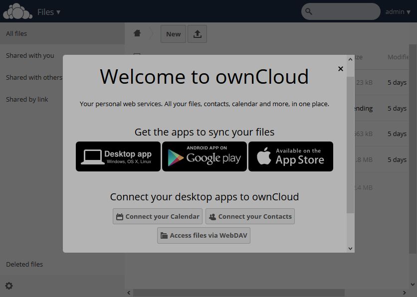 Ubuntu 14.10 - ownCloud 7 Home Apps