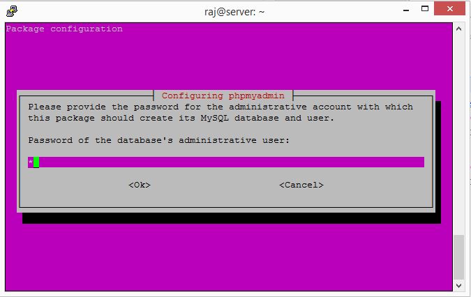 Ubuntu 14.10 - phpMyAdmin - Enter MySQL root password