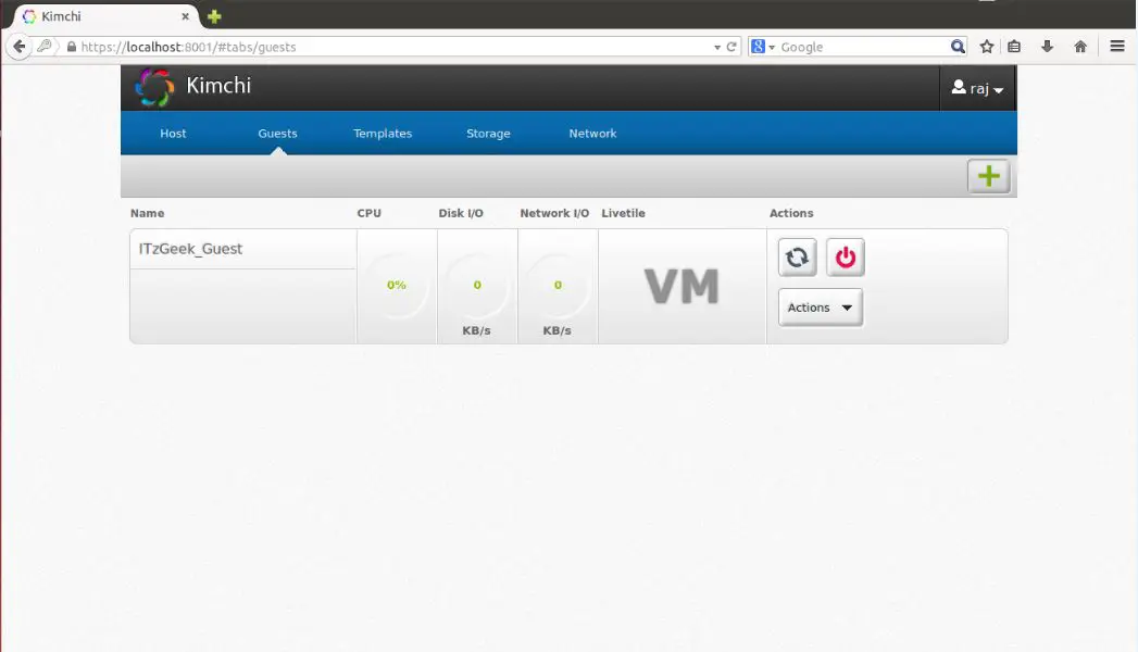 Kimchi guest virtual machines