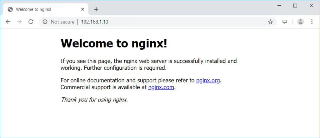 Nginx's Default Page