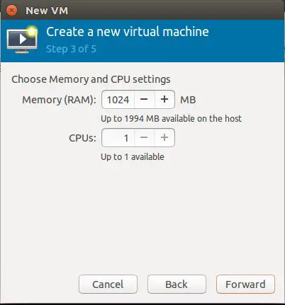 Install KVM (QEMU) on Ubuntu 16.04 - Virt Manager - CPU and Memory