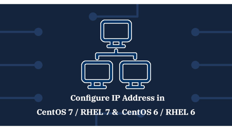 How To Configure IP Address In CentOS 7 RHEL 7 CentOS 6 RHEL 6 ITzGeek
