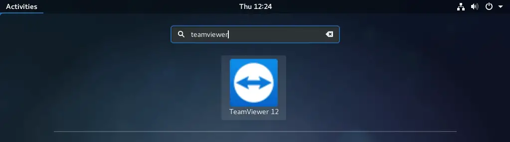 Install TeamViewer on Fedora 27 - Start TeamViewer