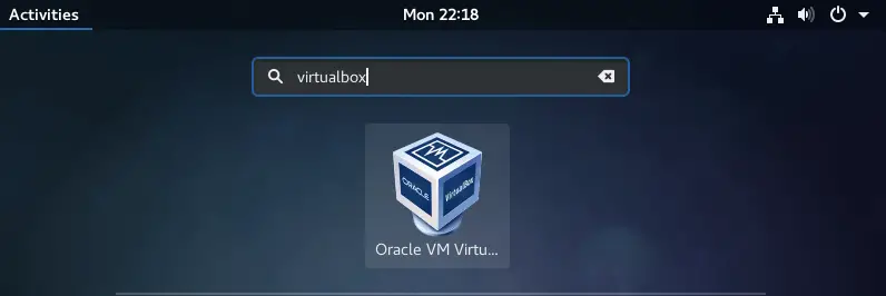 Install VirtualBox 5.2 on Fedora 27 - Start VirtualBox
