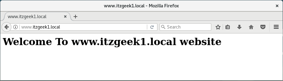 Setup Apache Virtual Hosts On Debian 9 - VirtualHost 1