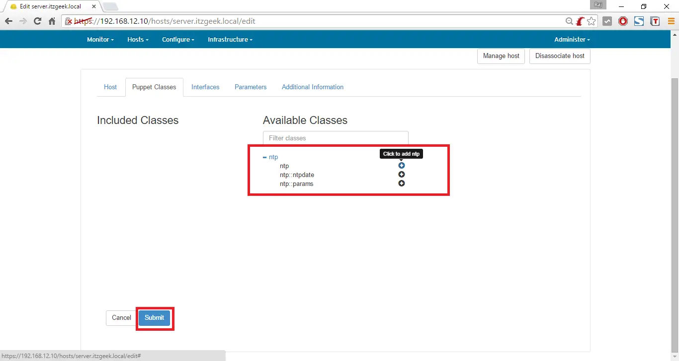 Install Foreman on CentOS 7 - Include NTP Class