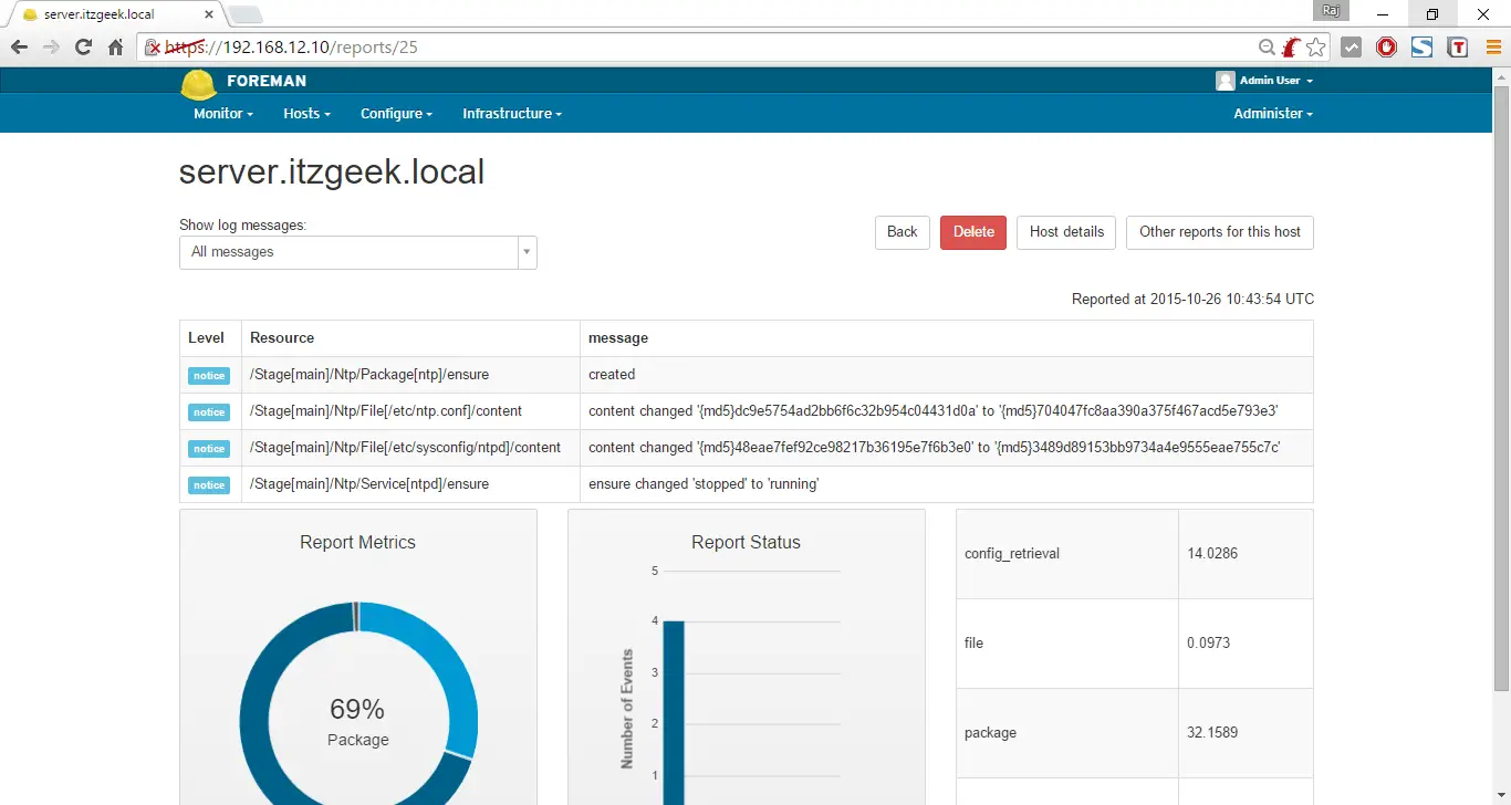 Install Foreman on CentOS 7 - Report