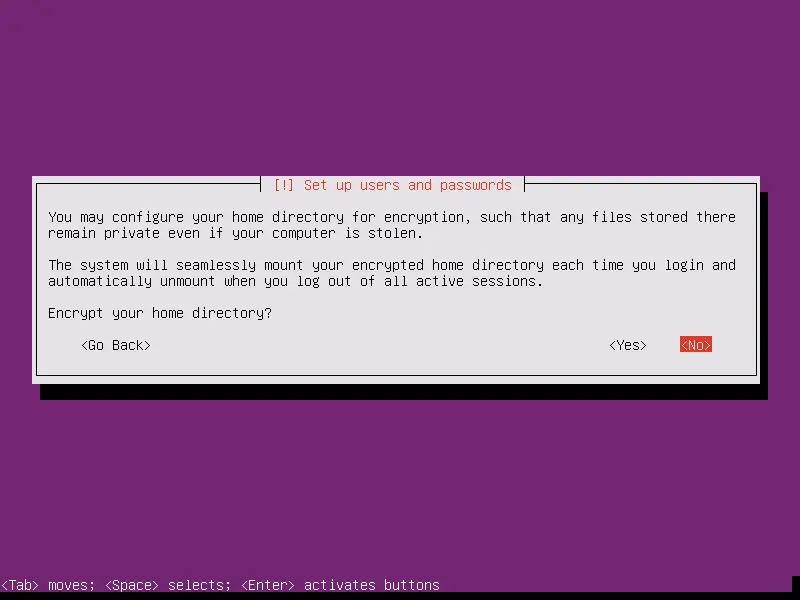 Install Ubuntu 15.10 Server - Encryption