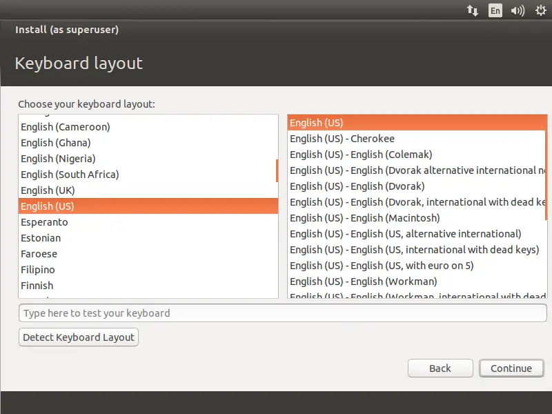 Ubuntu 17.04 - Keyboard Layout