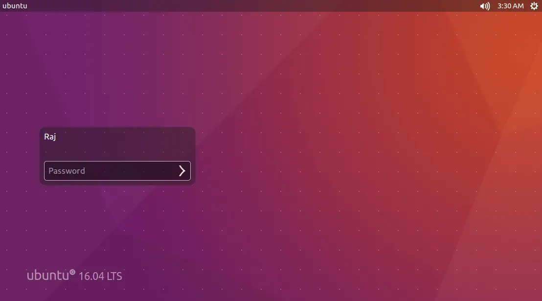 Upgrade to Ubuntu 16.04 from Ubuntu 14.04 - Ubuntu 16.04 Login Screen