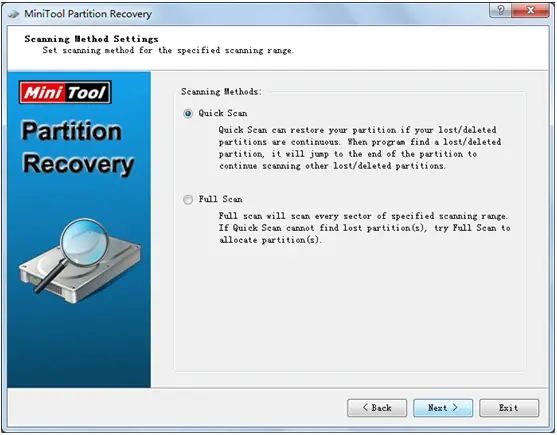Minitool partition recovery free