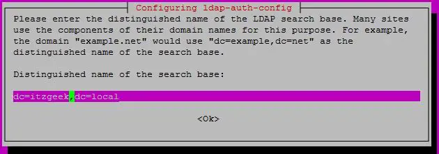 Configure LDAP Client on Ubuntu 16.04 - DNS Search Base