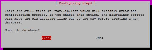 Configure OpenLDAP on Ubuntu 16.04 - Move old database