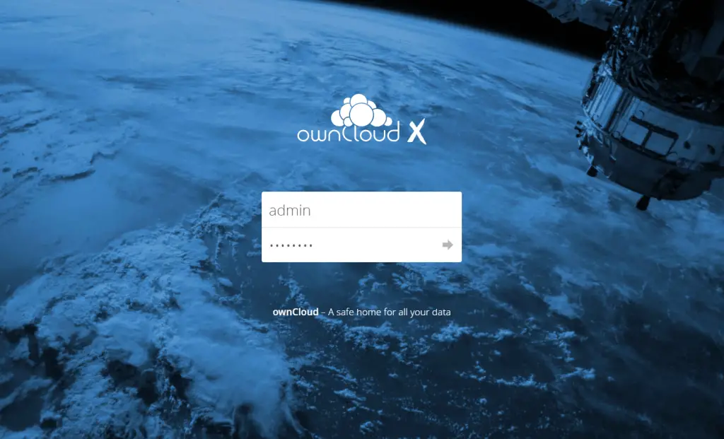 Install ownCloud 10 on Ubuntu 16.04 - ownCloud Login Page