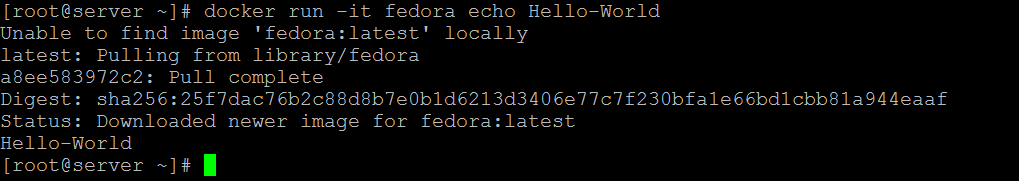 Install Docker on Fedora 28 - Docker Container