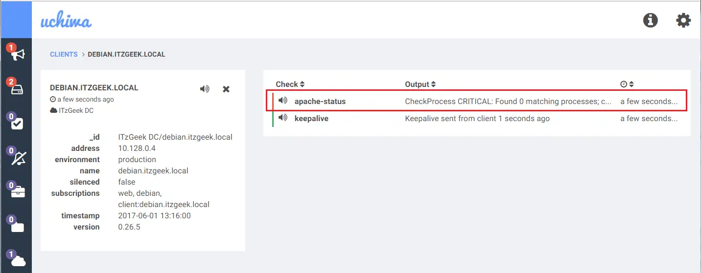 Add Remote Linux Host into Sensu Monitoring Tool - Subscription Checks - Service in Critical Condition