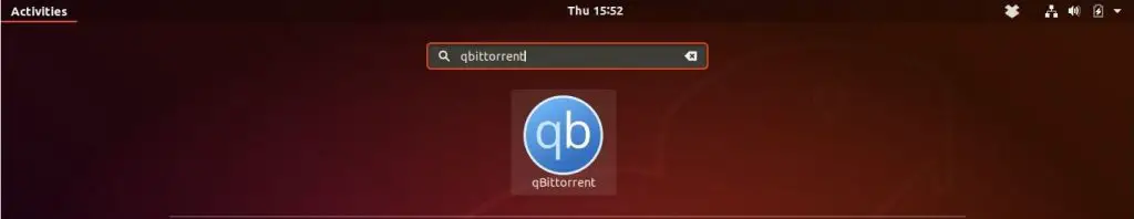Install qBittorrent on Ubuntu 18.04 - Start qBittorrent on Ubuntu 18.04
