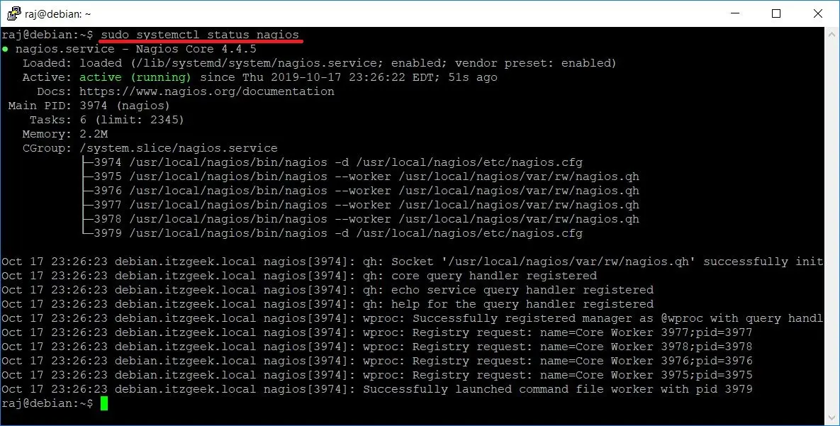 Nagios Service Status