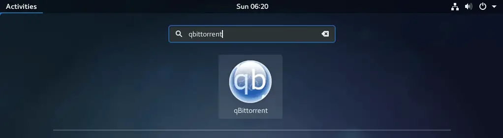 Start qBittorrent on Fedora 27