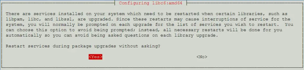 Upgrade Debian 8 Jessie to Debian 9 Stretch - Restarting services